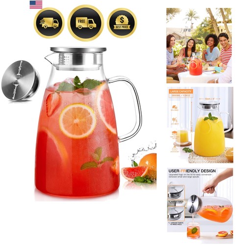 Glass pitcher with lid 1 - glass,