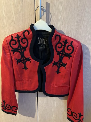 Escada couture red bolero - escada,