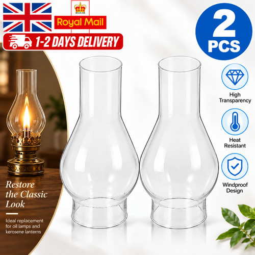 2pc clear kerosene lamp - clear,