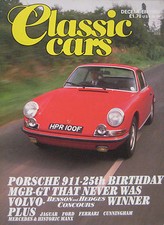 Classic Cars 12/1988 featuring Porsche 911, Ford Escort Twin Cam, MGB, Mercedes