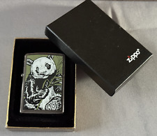 Zippo Lighter, 1994 Barrett Smythe Giant Panda, Black Ice Casing (#202)