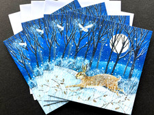 SET OF 4 Rabbit Hare Owl