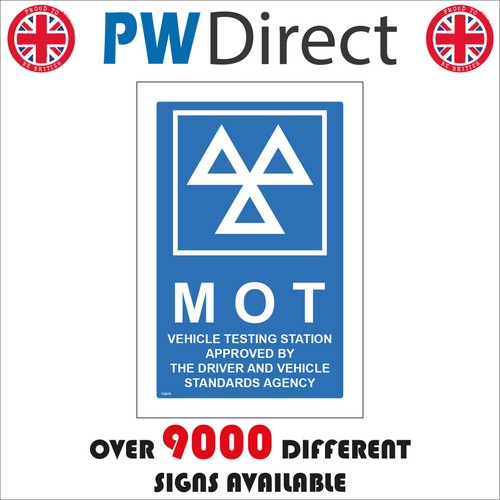 Sign mot vehicle testing - sign,