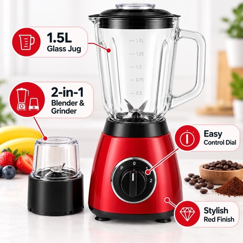 850w glass blender in 1 - in,