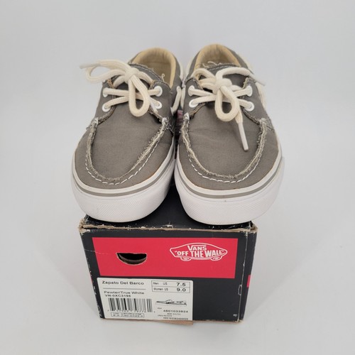 Vans zapato del barco pewter - del,