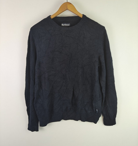 Barbour men navy knit crew - barbour,
