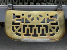 BRASS TRIVET SHELF LARGE FIREPLACE OR RADIATOR SHELF