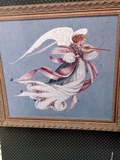 lavender& lace cross stitch