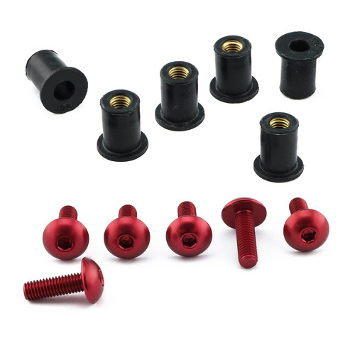 Screen bolt kit red - bolt,