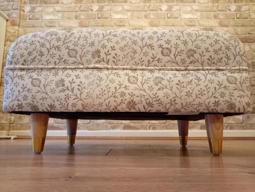 Rectangular footstool ottoman - footstool,