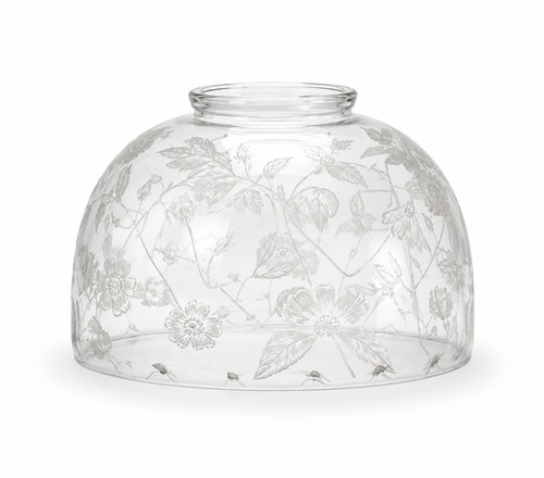 Clear floral patterned gas - patterned,