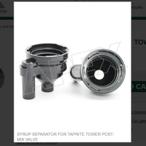Syrup separator for taprite - for,