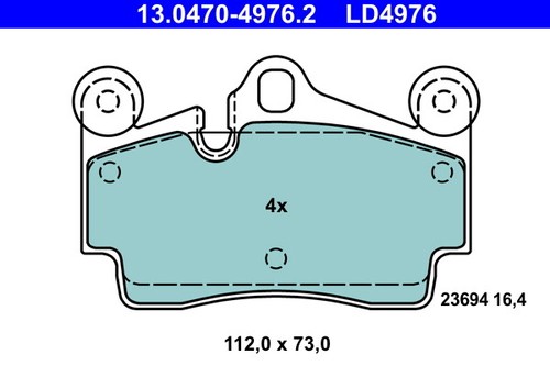 Brake pad set - set,, disc