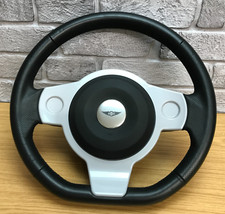 Genuine Morgan Plus Four, Black Leather, 350mm Steering Wheel and Centre. 14B