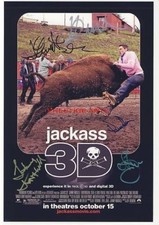 Jackass signed movie poster