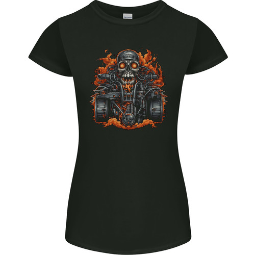 Skull quad bike rider - a, atv