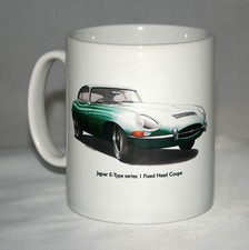 Classic Car Mug. Jaguar E-Type