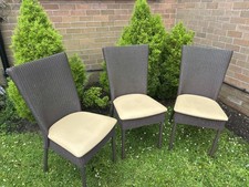 Set Of 4 Vintage Lloyd Loom Dining Chairs