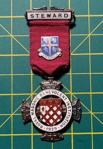 Masonic jewels medal - ., silver