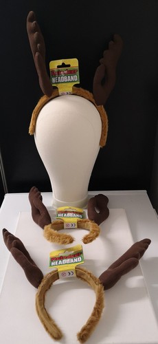 Novelty reindeer headbands 3 - reindeer,
