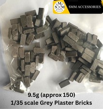 1/35 Model Diorama Accessory Kit. 9.5g (approx 150) GreyPlaster Bricks #GB