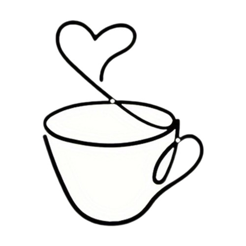 Coffee cup wall - cup, art