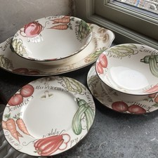 5 Johnson Brothers FRANCISCAN Vegetable Medley Crockery Set 1995 Job Lot Bundle