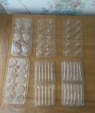 7 x Plastic Chocolate Moulds -