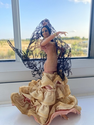 Vintage spanish flamenco doll - spanish,