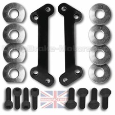 COMPBRAKE REAR BRAKE CALIPER CONVERSION BRACKETS FIT BREMBO 2 POT FOR IMPREZA