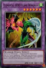 SGX1-ENA21 ELEMENTAL HERO FLAME WINGMAN COMMON 1ST EDITION YuGiOh CARD