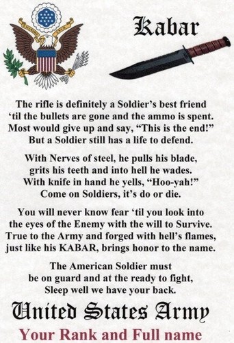 Kabar united states army - kabar,