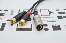 2 Phono/RCA to Bang & Olufsen B&O Lead (5 pin din) 0.5m ( 50cm)