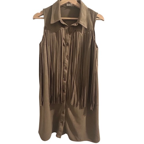 Loveriche faux suede fringe - suede,
