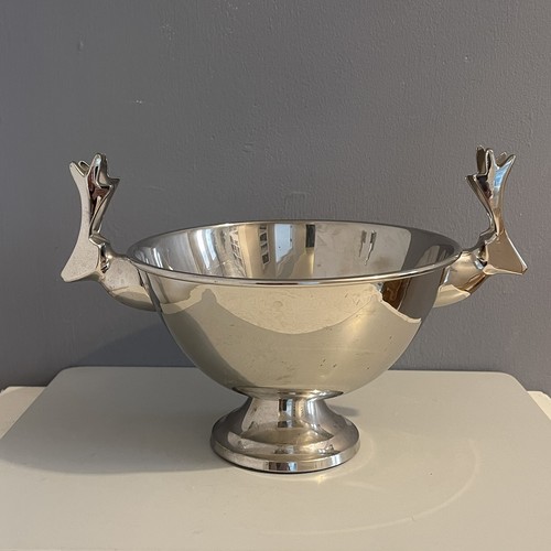 Vintage stag bowl stainless - vintage,