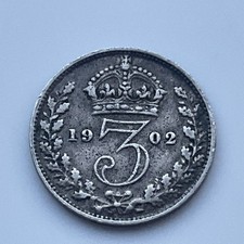 1902 Edward VII silver 3 Pence