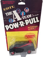 Vintage 1983 ERTL The A Team POW-R-PULL B.A's GMC Die-cast Metal Van 1:48 Scale