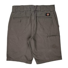 Dickies Slim Fit Chino Shorts - 32W 9L Grey Polyester Blend