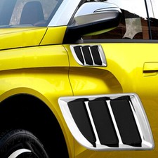 2Pcs Black Chrome Auto Car
