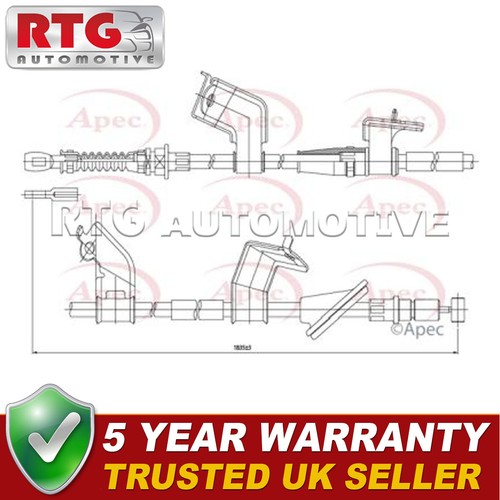 Rear left hand brake cable - brake,