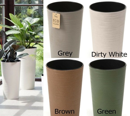 Tall round eco planters with - tall,