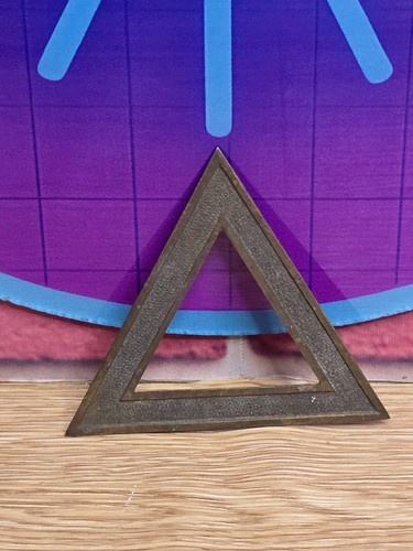 Vintage masonic brass apron - masonic,