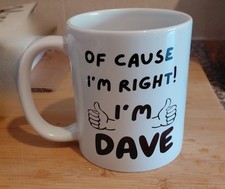 Novelty Dave Mug 11oz Ceramic