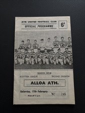 Aye united alloa - v, athletic