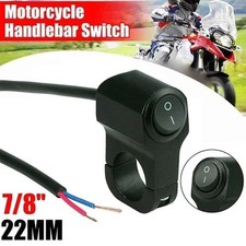 Waterproof Motorbike Motorcycle Handlebar Headlight Fog Spot Light On Off Switch