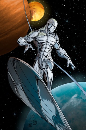 Silver surfer superhero poster - surfer,