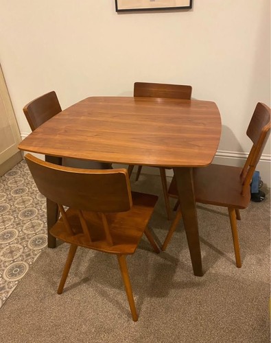 Dwell walnut dining table - table, &