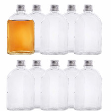 Glass Flask Bottles with Lids