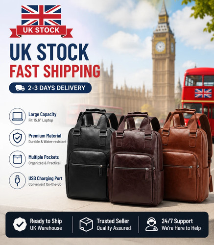 Men leather backpack - pu,