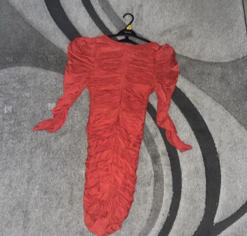 Nasty gal red - ruched, mesh